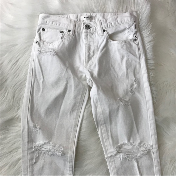 MOUSSY VINTAGE Deming Tapered White Jeans SIZE 25 - Picture 10 of 15
